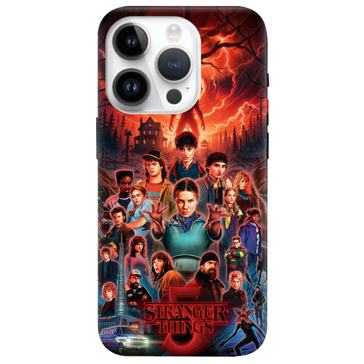 Чехол для Apple iPhone 14 Pro прозрачный Очень странные дела 5, Последняя битва - фото 1 - Чехлы для телефонов