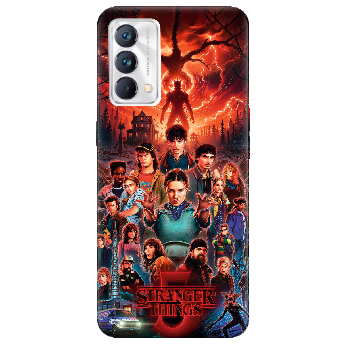 Чехол для Realme GT Master прозрачный Очень странные дела 5, Последняя битва - фото 1 - Чехлы для телефонов