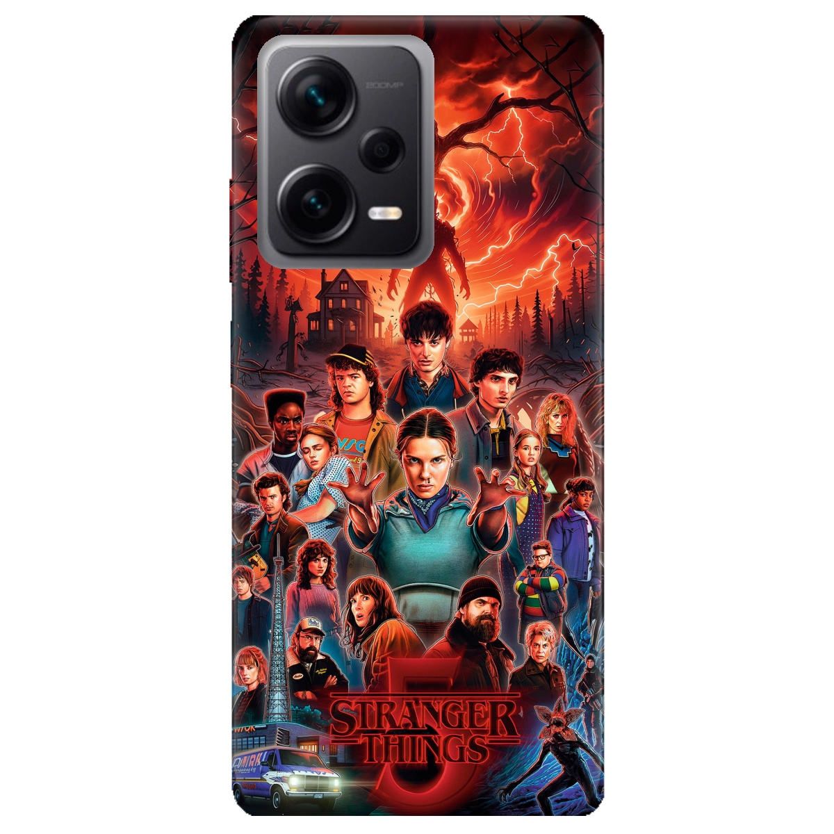 Чехол для Xiaomi Redmi Note 12 Pro + 5G прозрачный Очень странные дела 5, Последняя битва - фото 1 - Чехлы для телефонов