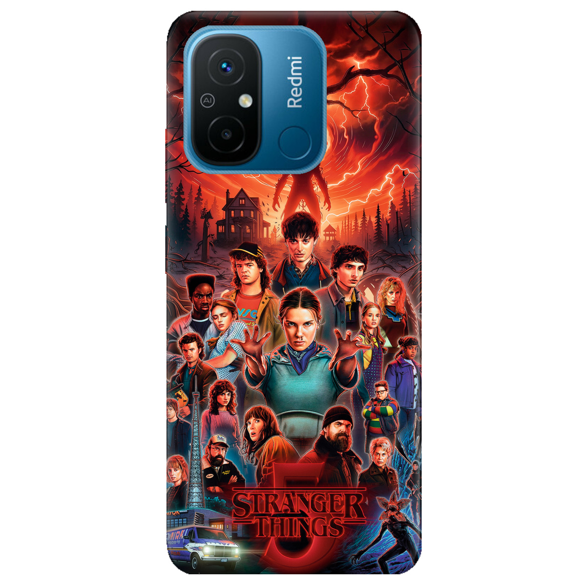 Чехол для Xiaomi Redmi 12C прозрачный Очень странные дела 5, Последняя битва - фото 1 - Чехлы для телефонов