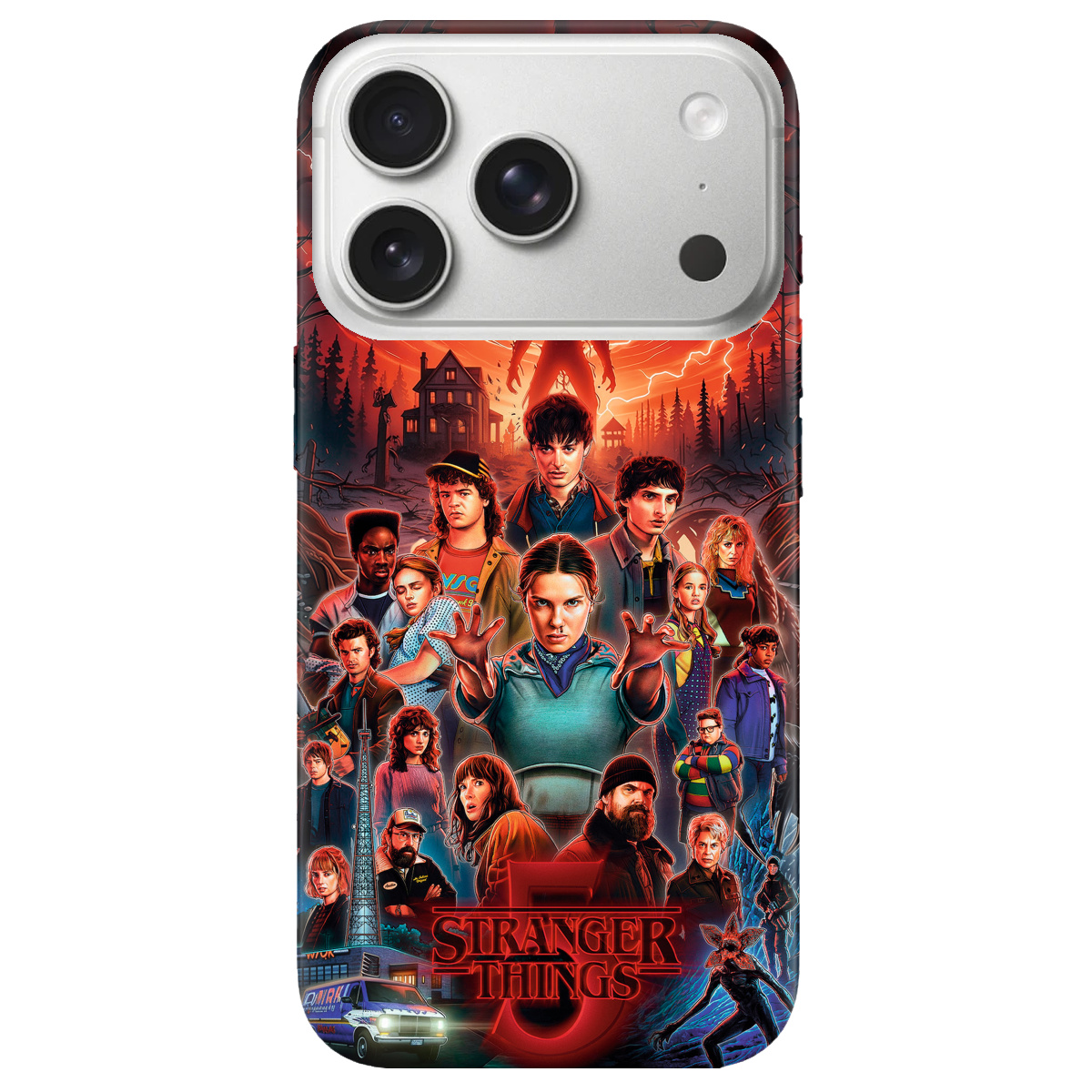 Чехол для Apple iPhone 17 Pro прозрачный Очень странные дела 5, Последняя битва - фото 1 - Чехлы для телефонов