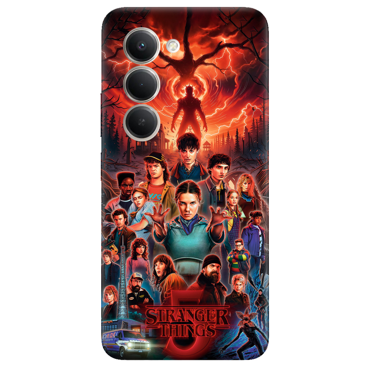 Чехол для Xiaomi Redmi 15 прозрачный Очень странные дела 5, Последняя битва - фото 1 - Чехлы для телефонов