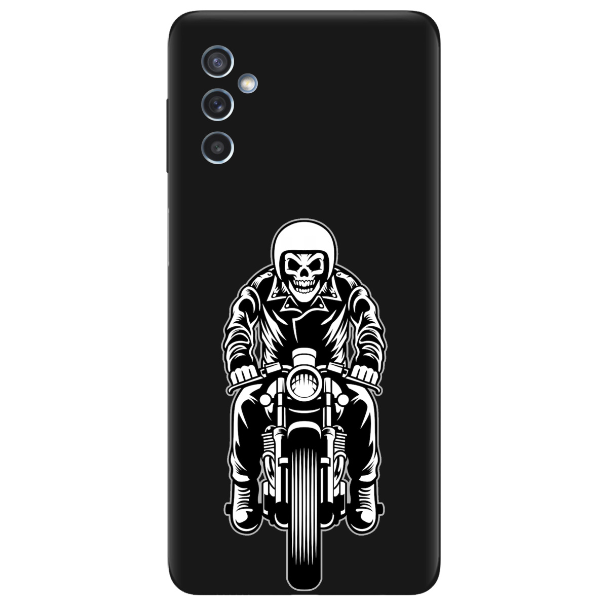 Чохол для Samsung Galaxy M52 чорний матовий soft touch Нічний вершник - фото 1 - Чохли для телефонів