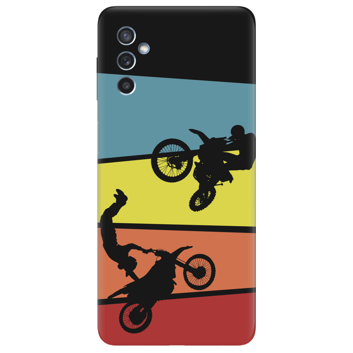 Чехол для Samsung Galaxy M52 черный матовый soft touch Летучий мотор - фото 1 - Чехлы для телефонов