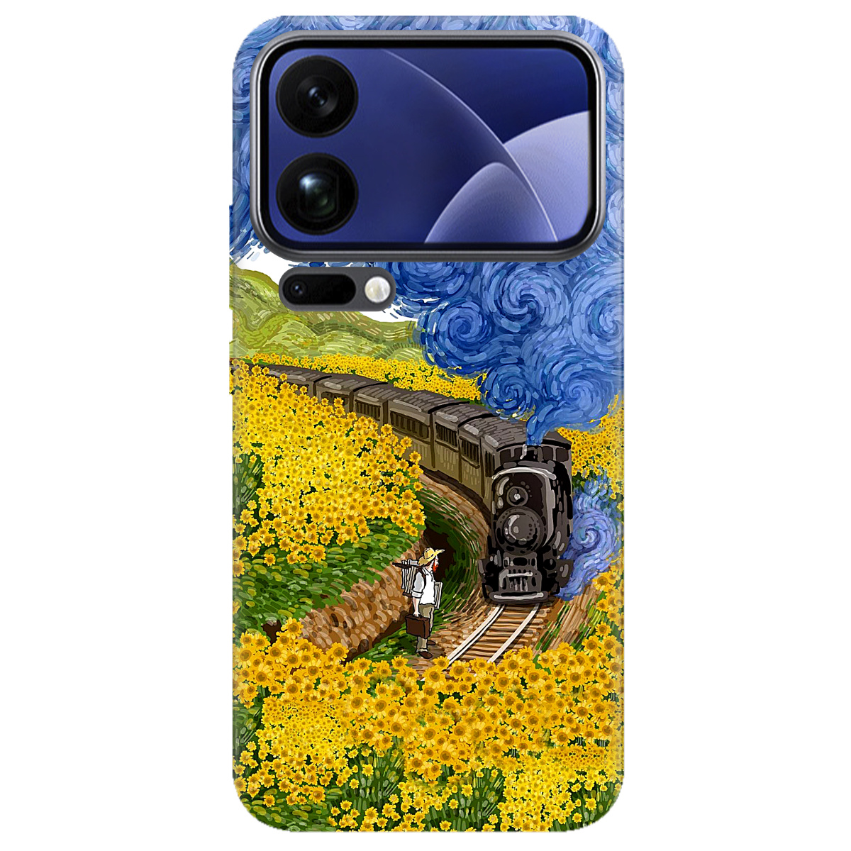 Чехол для Xiaomi 17 Pro Max прозрачный Train - фото 1 - Чехлы для телефонов