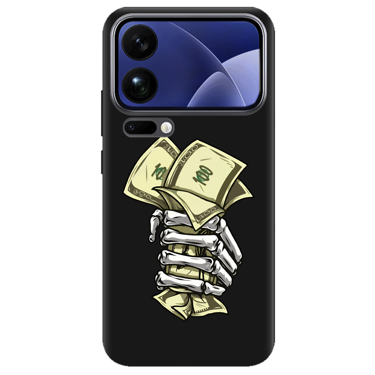 Чехол для Xiaomi 17 Pro Max черный матовый soft touch Загашник - фото 1 - Чехлы для телефонов