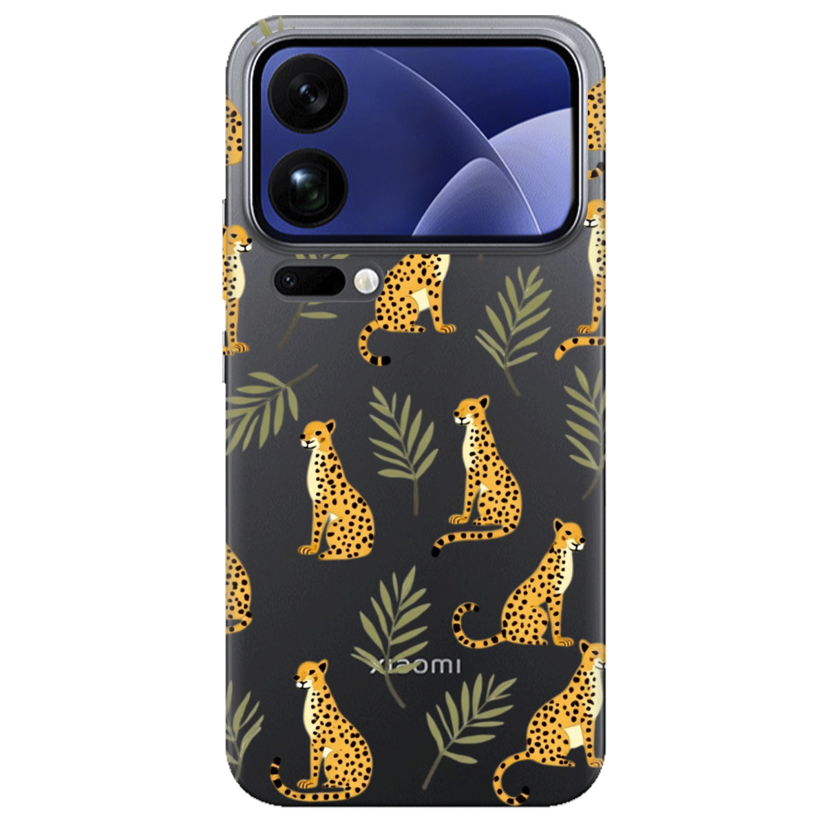 Чехол для Xiaomi 17 Pro Max прозрачный Тропічна дикість - фото 1 - Чехлы для телефонов