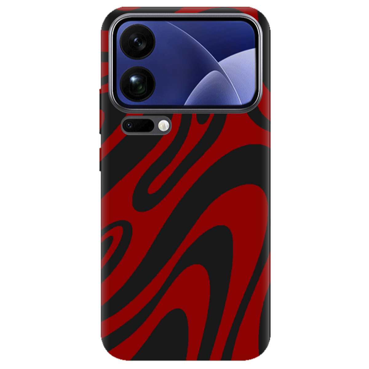 Чехол для Xiaomi 17 Pro Max черный матовый soft touch Червона енергія - фото 1 - Чехлы для телефонов