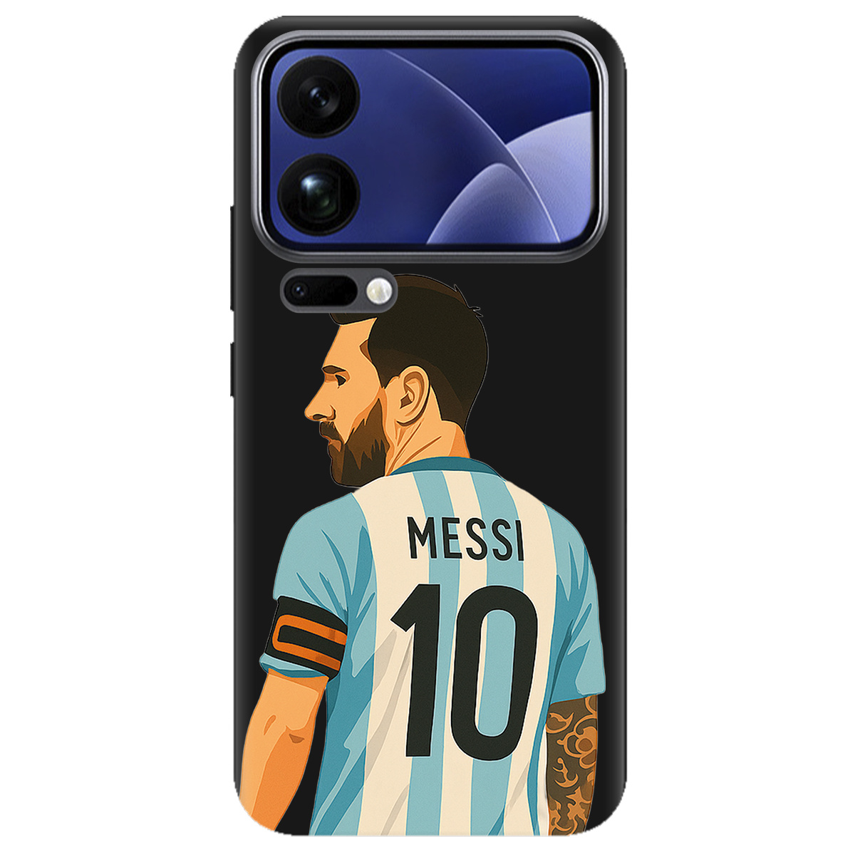 Чехол для Xiaomi 17 Pro Max черный матовый soft touch Messi - фото 1 - Чехлы для телефонов