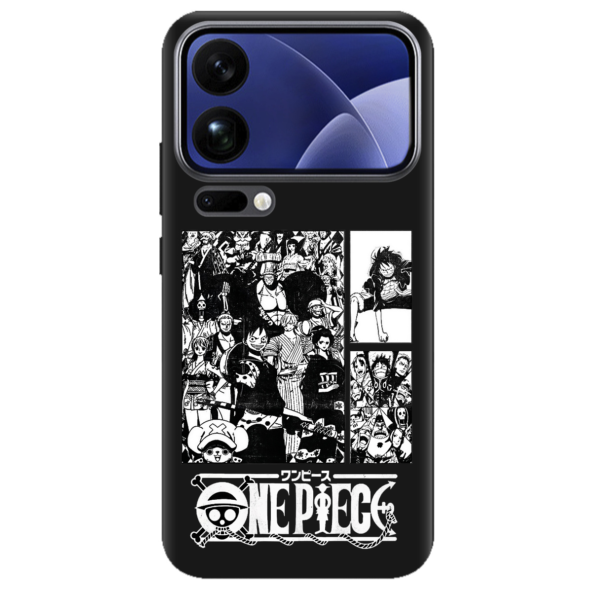 Чехол для Xiaomi 17 Pro Max черный матовый soft touch Panels - фото 1 - Чехлы для телефонов