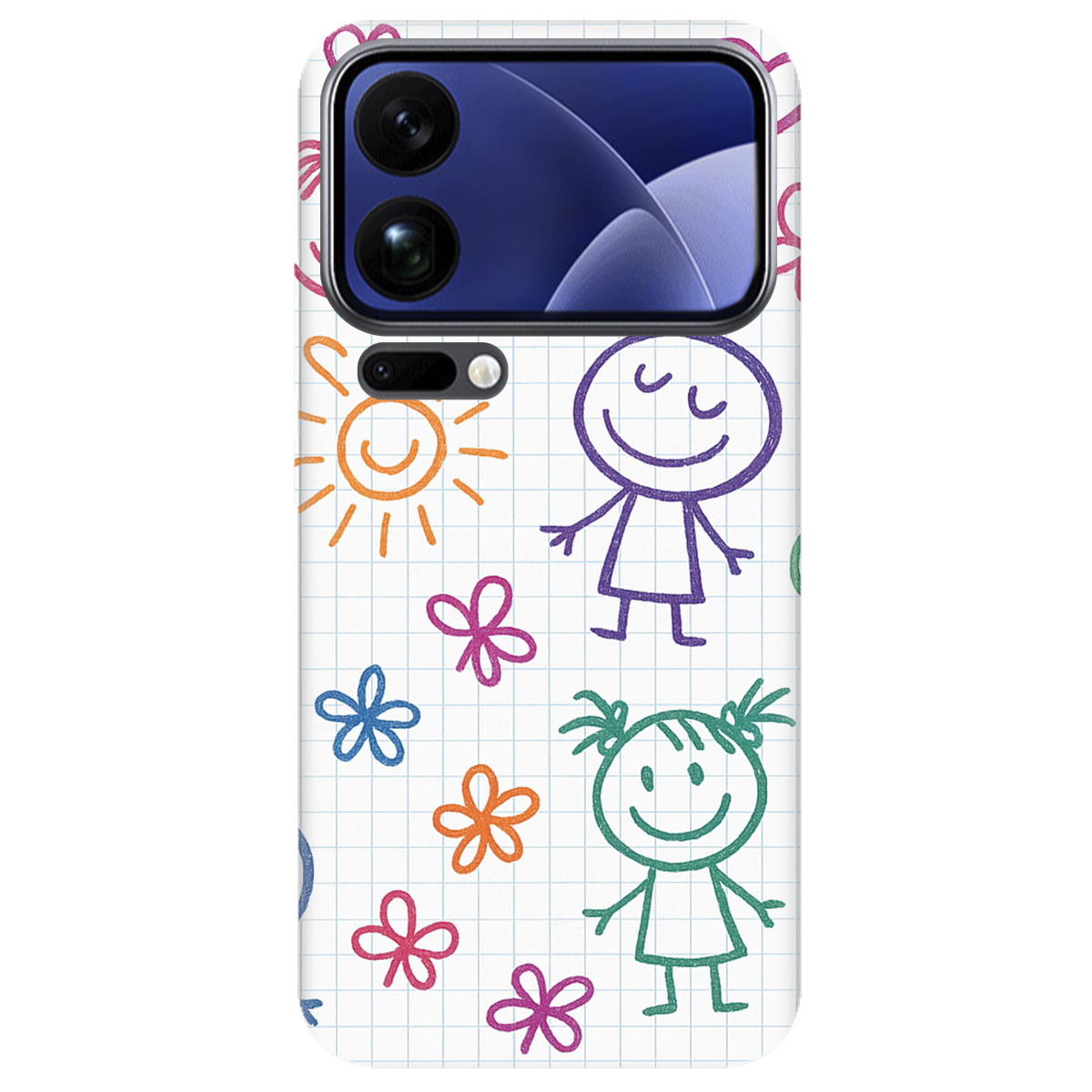 Чохол для Xiaomi 17 Pro Max прозорий Малюнки в зошиті - фото 1 - Чохли для телефонів