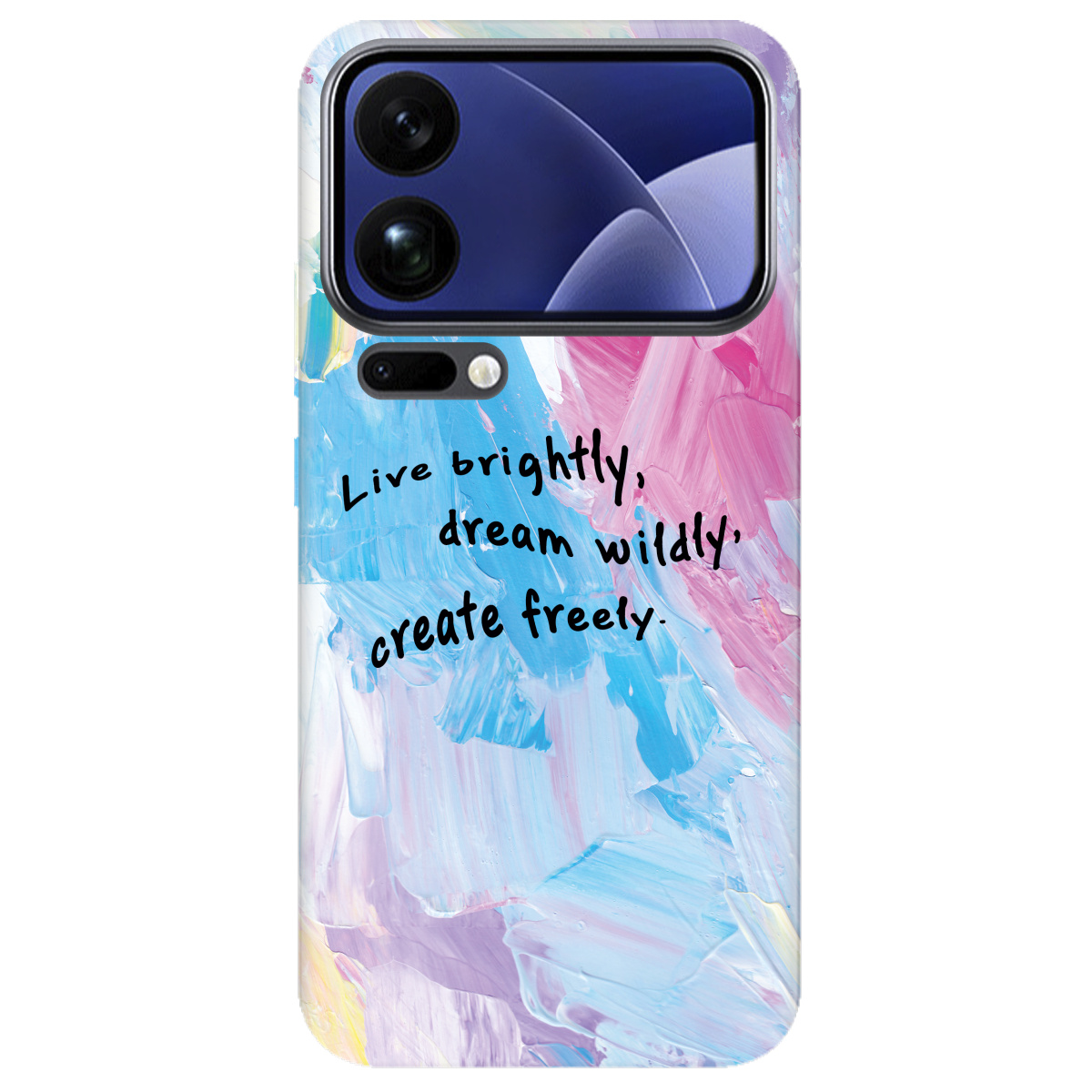 Чехол для Xiaomi 17 Pro Max прозрачный Живи ярко - фото 1 - Чехлы для телефонов