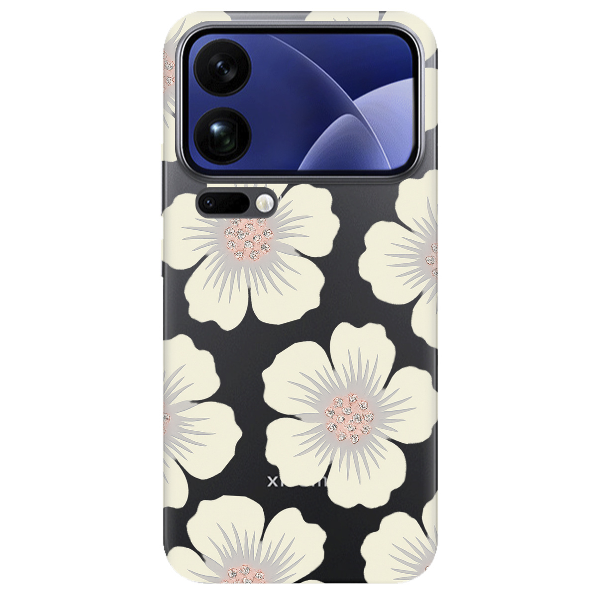 Чехол для Xiaomi 17 Pro Max прозрачный Белая красота - фото 1 - Чехлы для телефонов