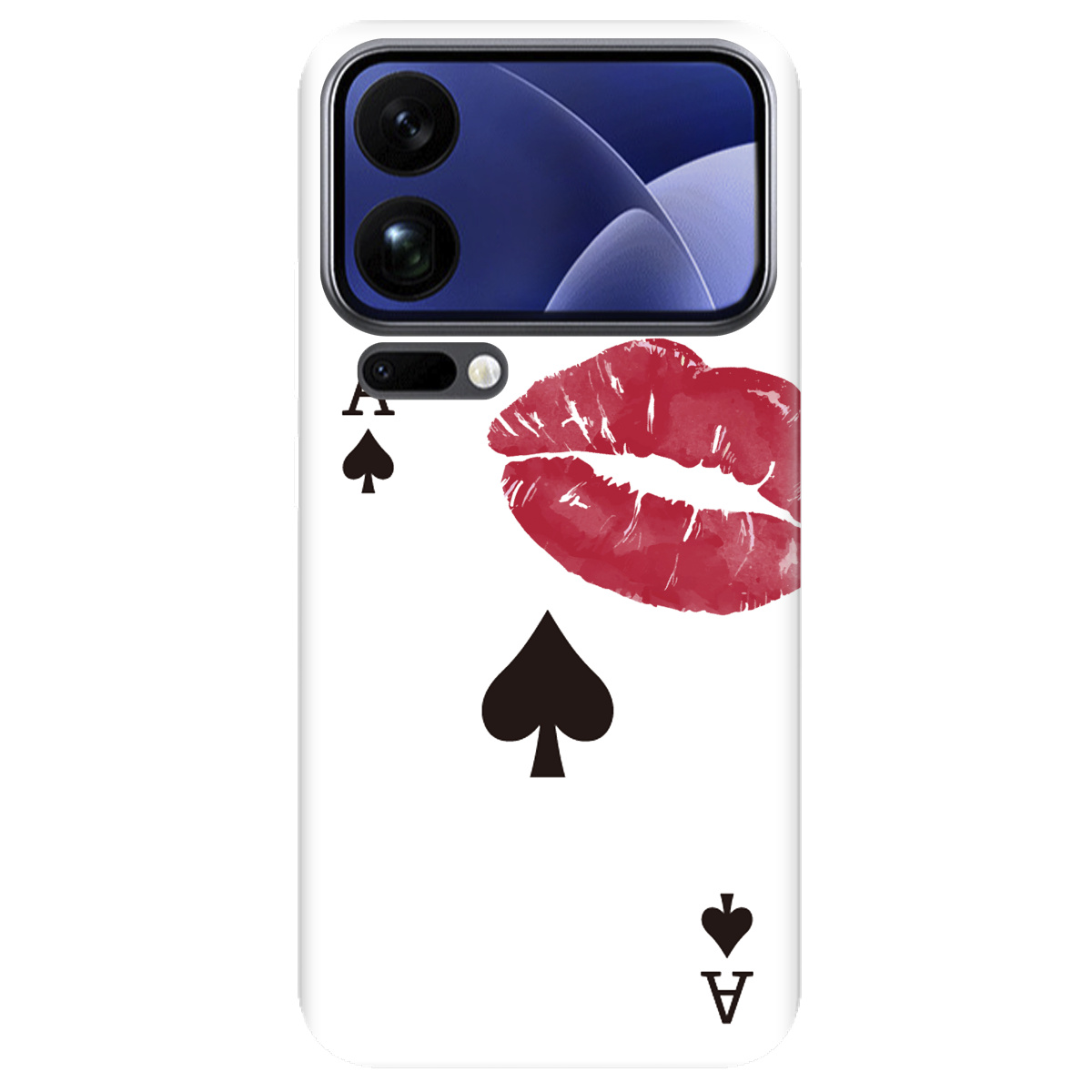 Чехол для Xiaomi 17 Pro Max прозрачный Пиковый поцелуй - фото 1 - Чехлы для телефонов