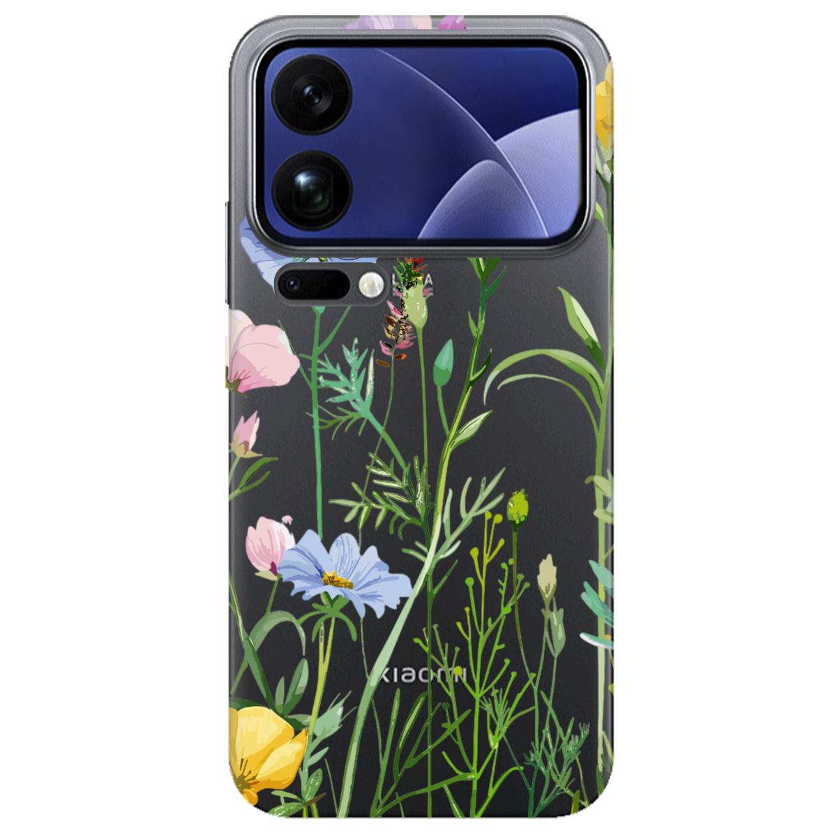 Чехол для Xiaomi 17 Pro Max прозрачный Луговий шепіт - фото 1 - Чехлы для телефонов