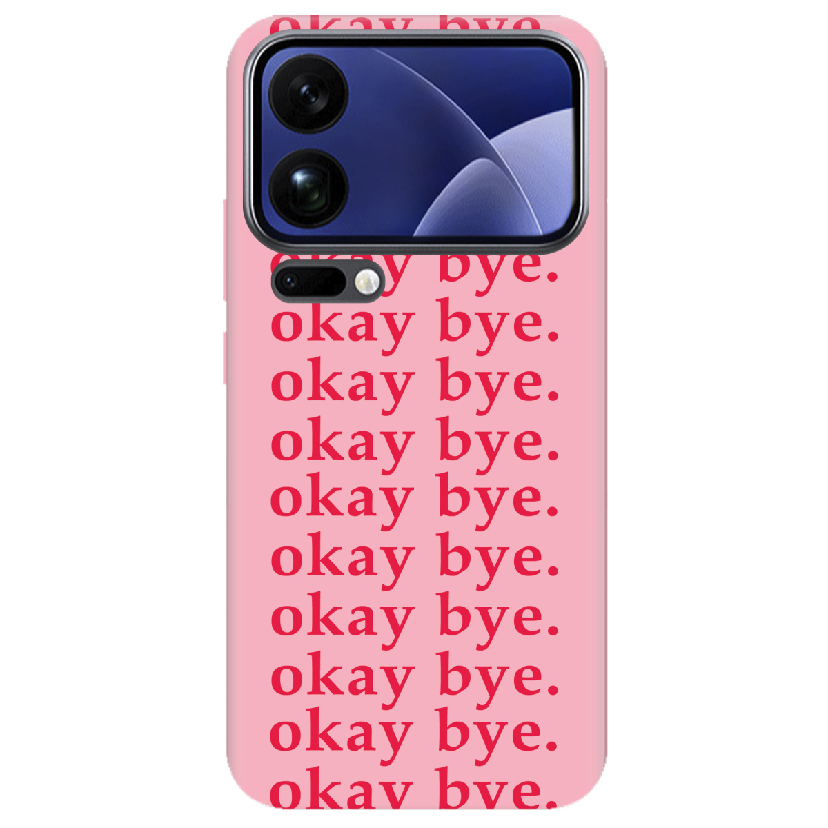 Чехол для Xiaomi 17 Pro Max прозрачный Okay bye - фото 1 - Чехлы для телефонов