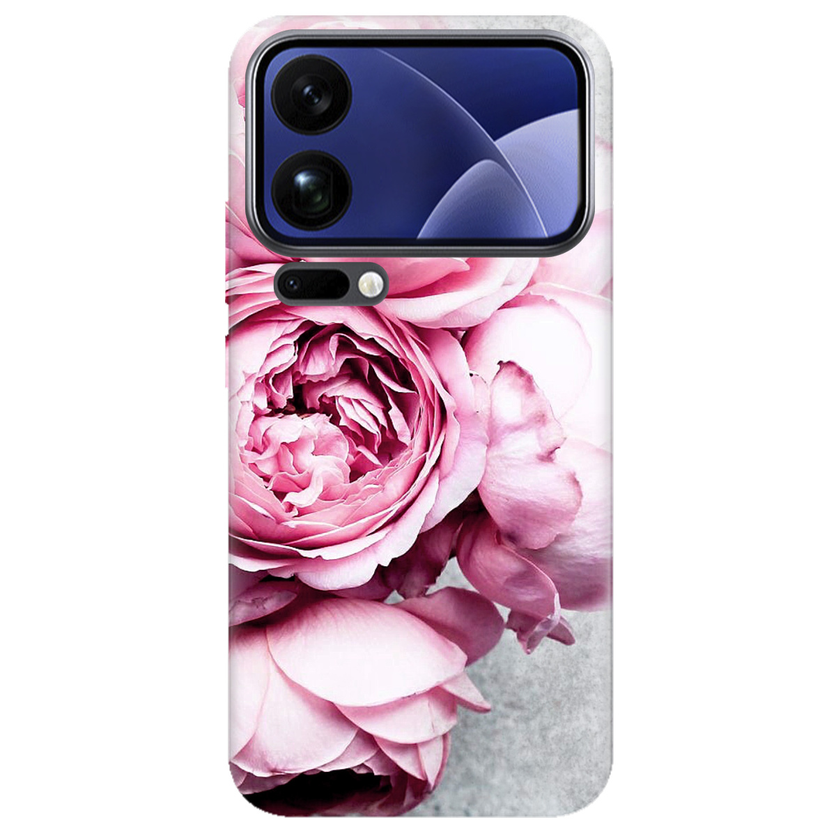 Чехол для Xiaomi 17 Pro прозрачный Peony - фото 1 - Чехлы для телефонов