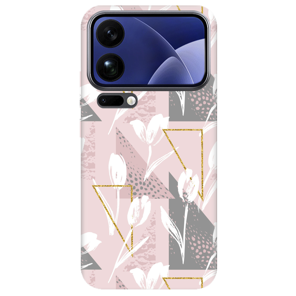 Чехол для Xiaomi 17 Pro прозрачный White tulips - фото 1 - Чехлы для телефонов