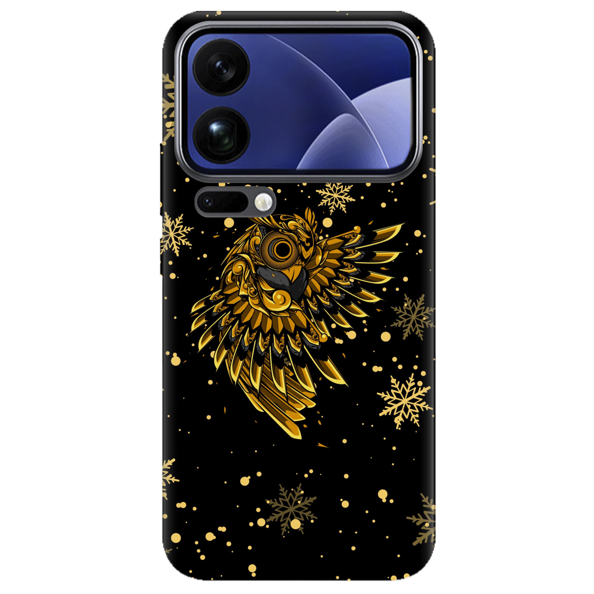 Чехол для Xiaomi 17 Pro прозрачный Gold sova - фото 1 - Чехлы для телефонов