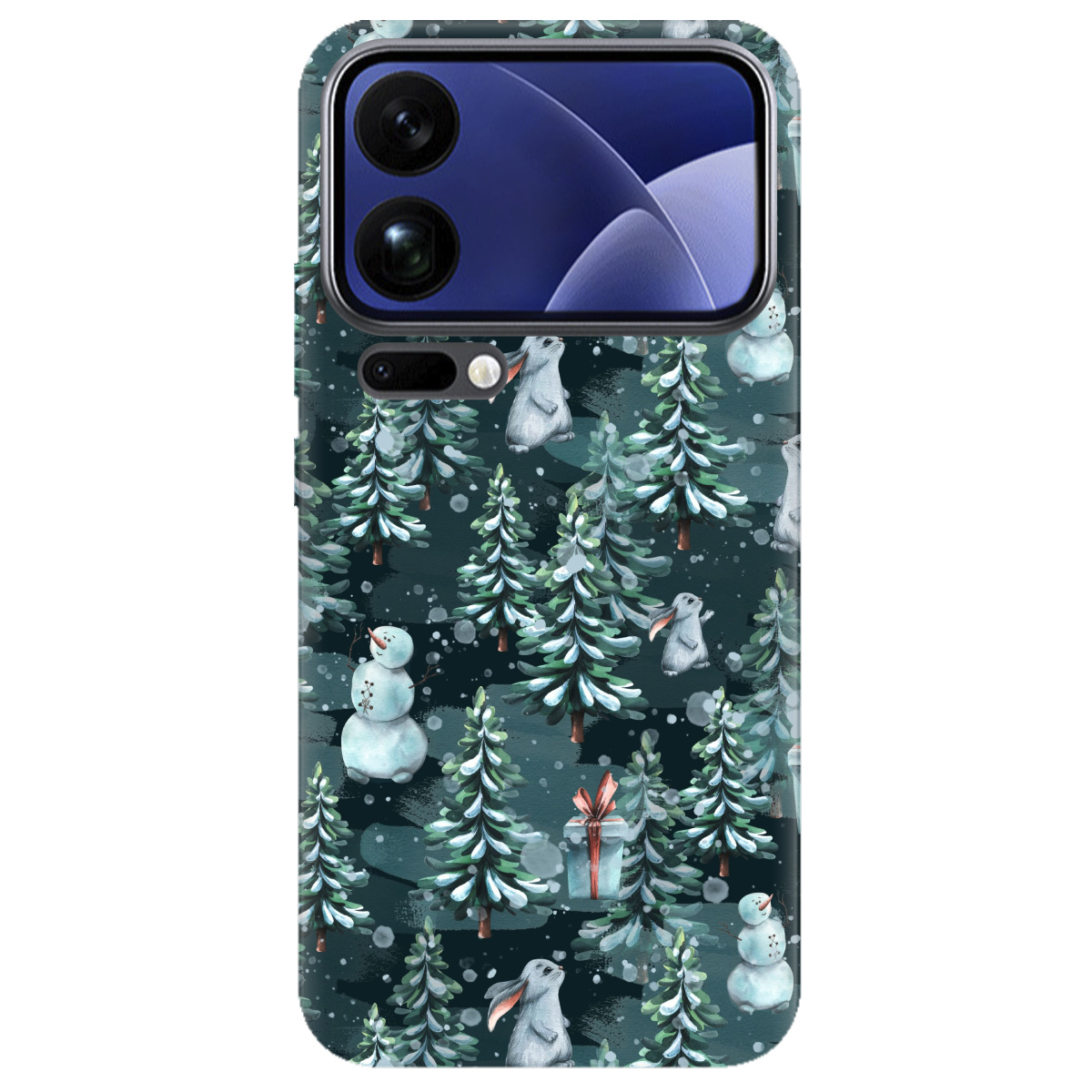 Чехол для Xiaomi 17 Pro прозрачный Winter forest - фото 1 - Чехлы для телефонов