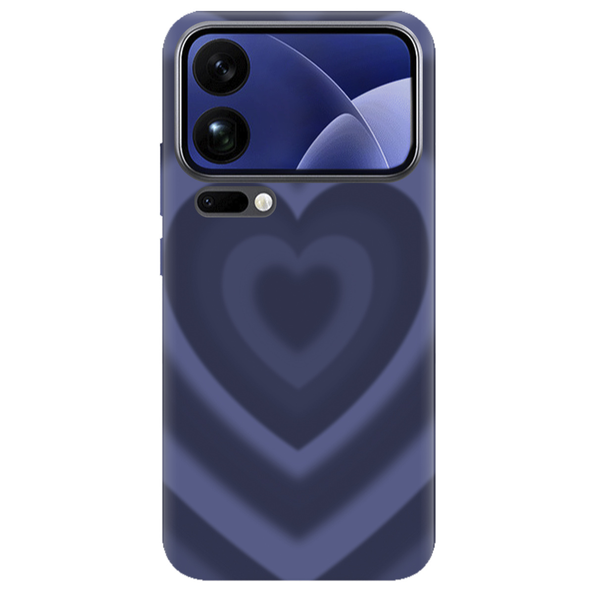 Чехол для Xiaomi 17 Pro прозрачный Purple Heart - фото 1 - Чехлы для телефонов