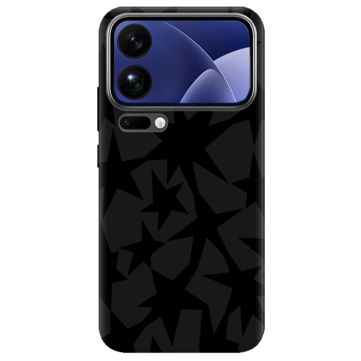 Чехол для Xiaomi 17 Pro черный матовый soft touch Black stars - фото 1 - Чехлы для телефонов