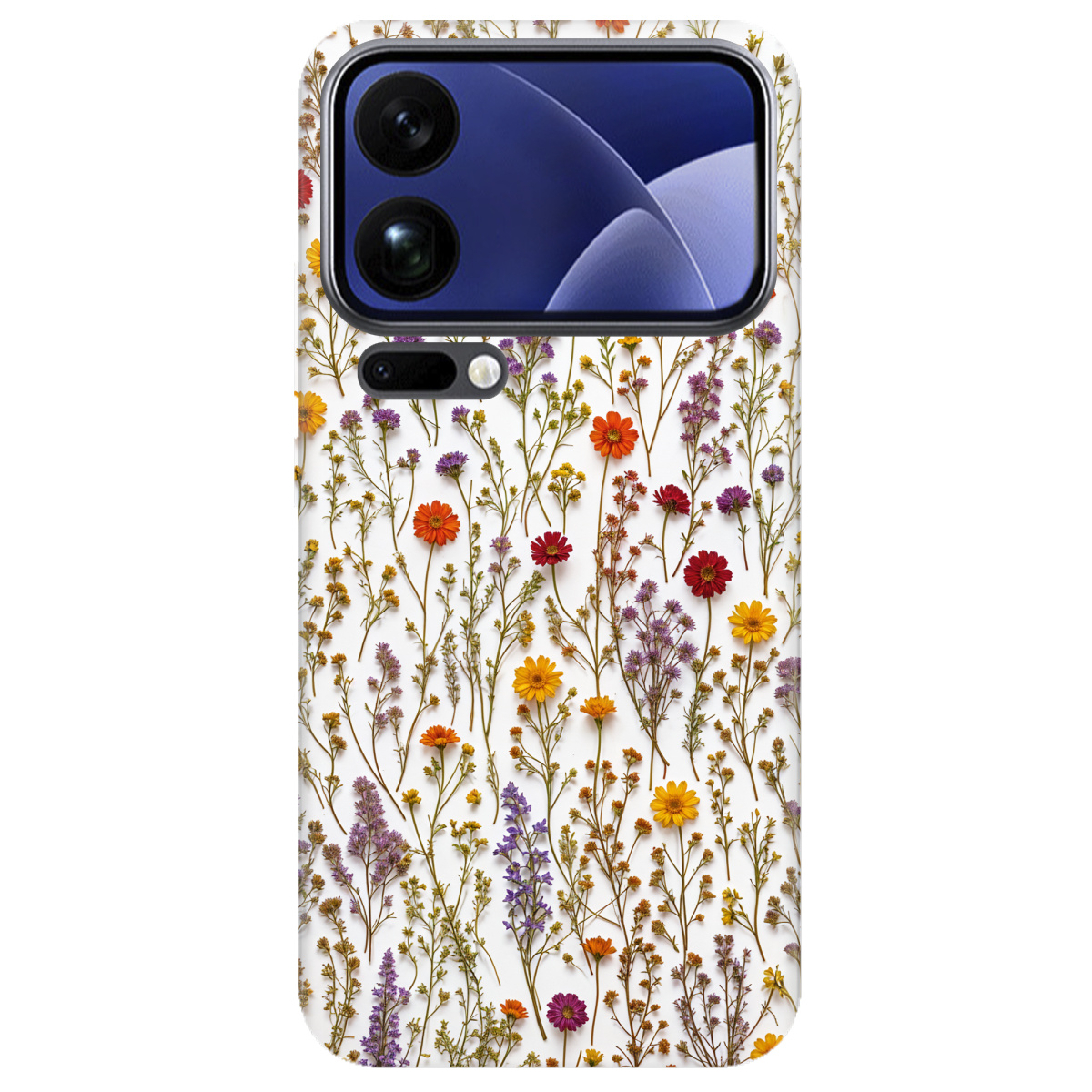 Чехол для Xiaomi 17 Pro прозрачный Квіткова галявина - фото 1 - Чехлы для телефонов