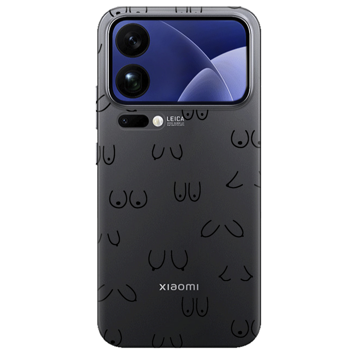 Чехол для Xiaomi 17 Pro прозрачный Лінія тіла - фото 1 - Чехлы для телефонов