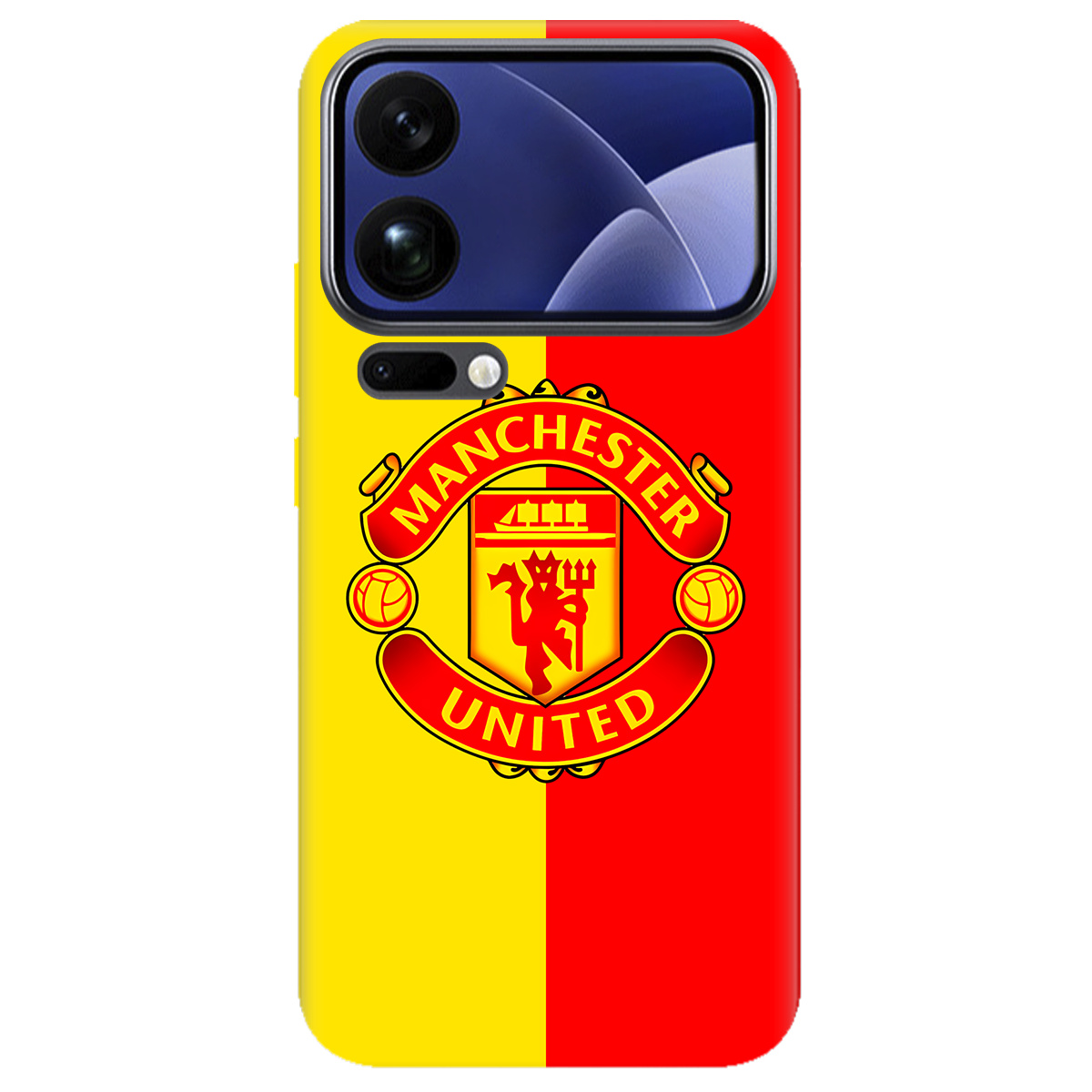 Чехол для Xiaomi 17 Pro прозрачный Manchester United - фото 1 - Чехлы для телефонов