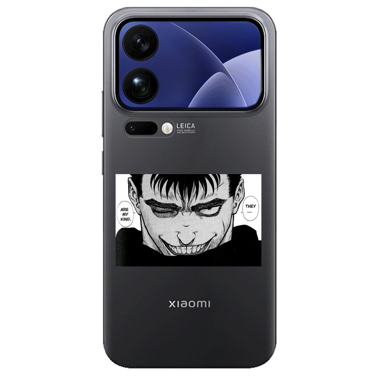 Чехол для Xiaomi 17 Pro прозрачный Гатс Берсерк Berserk - фото 1 - Чехлы для телефонов