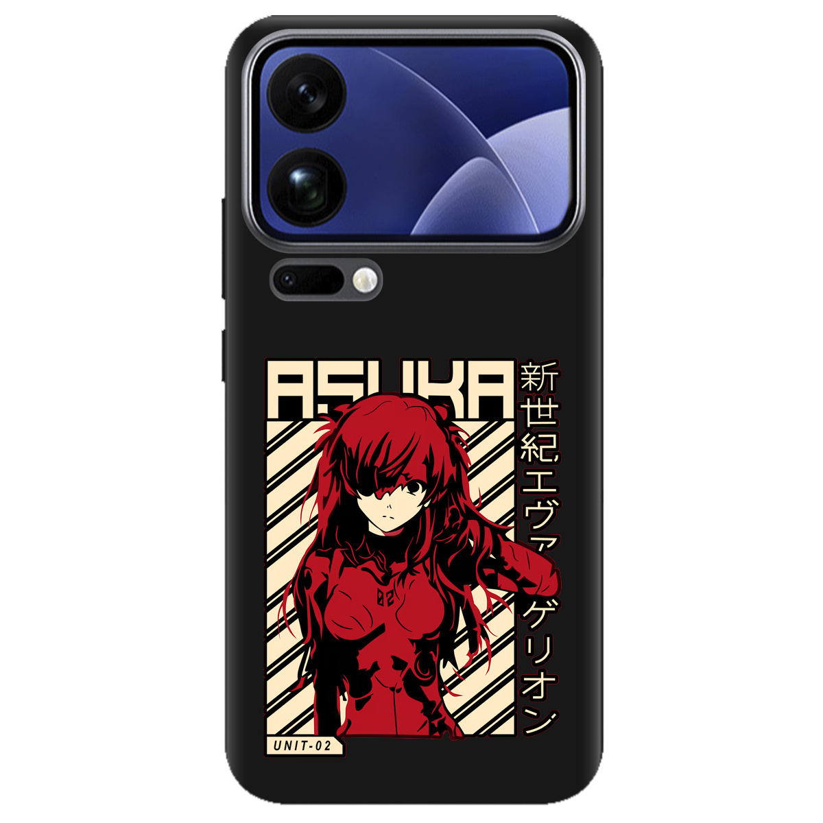 Чехол для Xiaomi 17 Pro черный матовый soft touch Аска Ленгли - фото 1 - Чехлы для телефонов