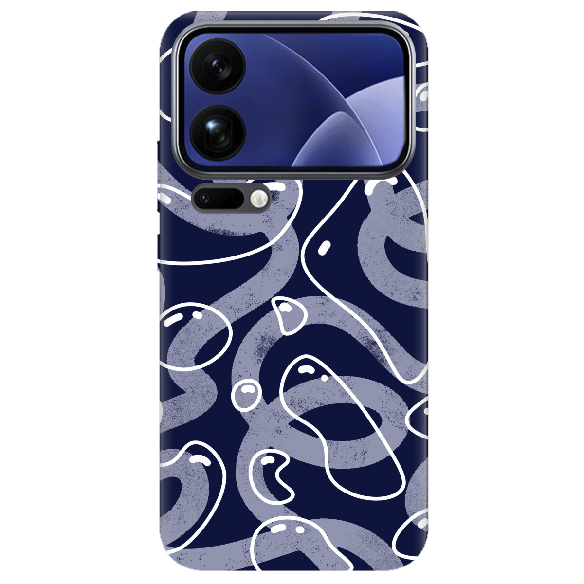 Чехол для Xiaomi 17 Pro прозрачный Космические капли - фото 1 - Чехлы для телефонов