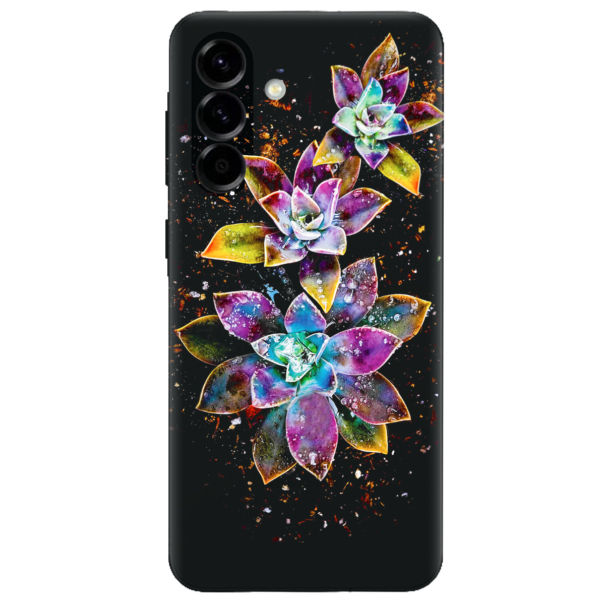 Чохол для Samsung Galaxy A57 5G прозорий Magical flowers - фото 1 - Чохли для телефонів