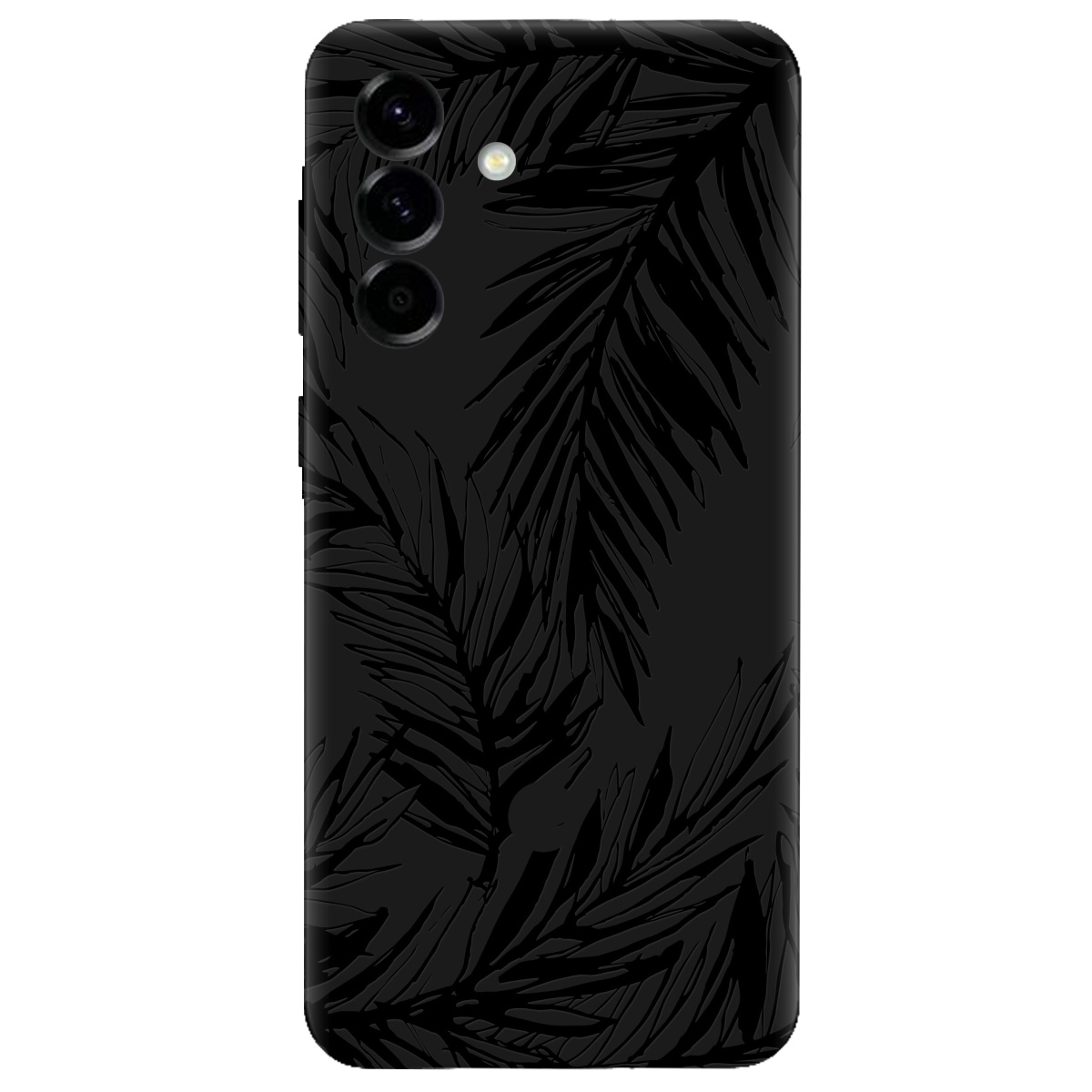 Чохол для Samsung Galaxy A57 5G чорний матовий soft touch Tropics - фото 1 - Чохли для телефонів