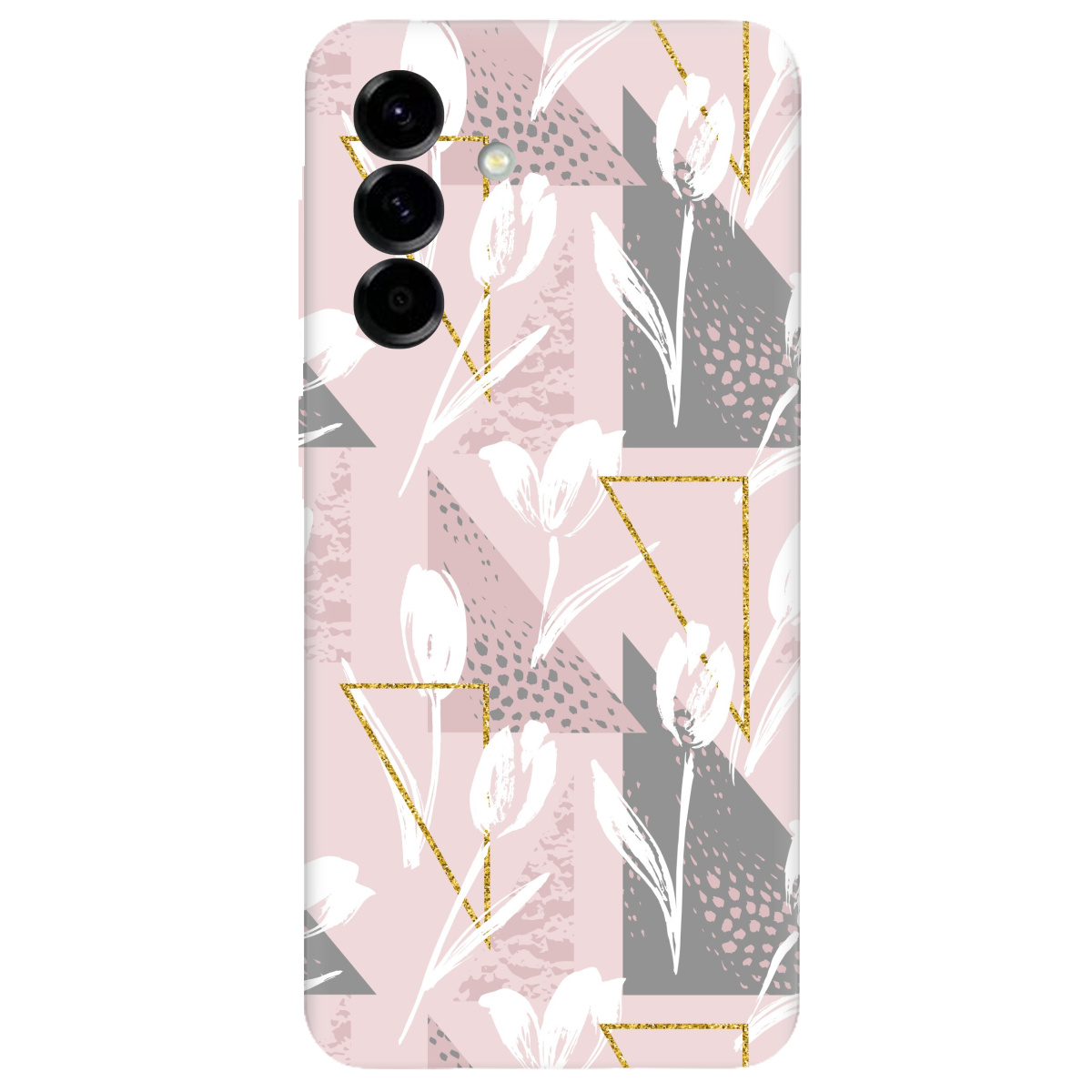 Чехол для Samsung Galaxy A57 5G прозрачный White tulips - фото 1 - Чехлы для телефонов