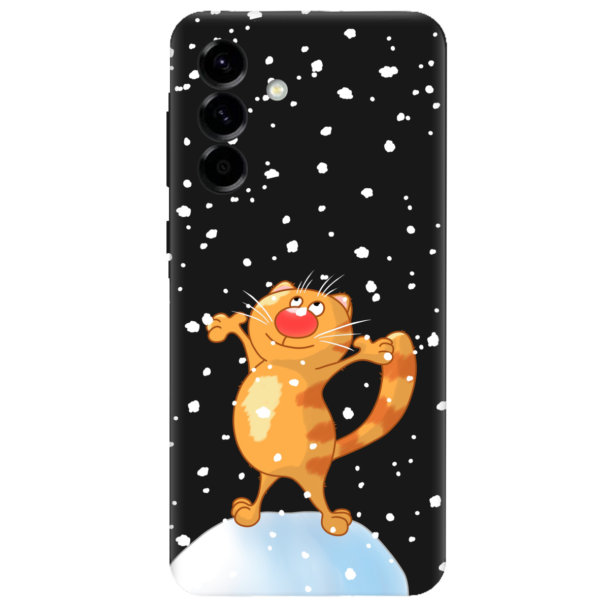 Чохол для Samsung Galaxy A57 5G чорний матовий soft touch Be Happy - фото 1 - Чохли для телефонів