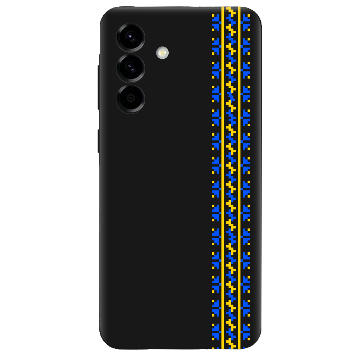 Чохол для Samsung Galaxy A57 5G чорний матовий soft touch Embroidery - фото 1 - Чохли для телефонів