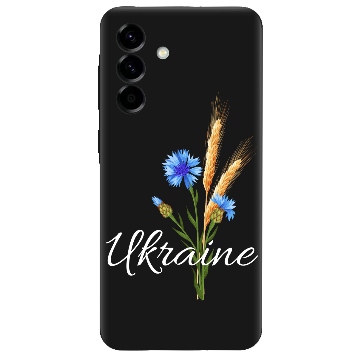 Чохол для Samsung Galaxy A57 5G чорний матовий soft touch Незалежна Україна - фото 1 - Чохли для телефонів