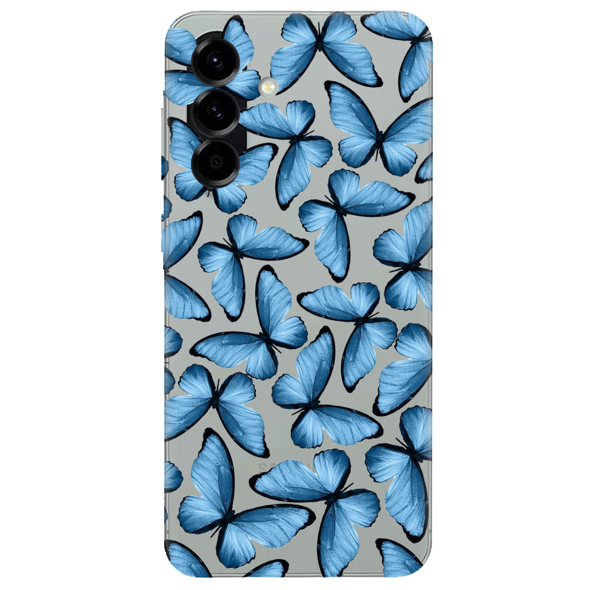 Чохол для Samsung Galaxy A57 5G прозорий Blue wings - фото 1 - Чохли для телефонів