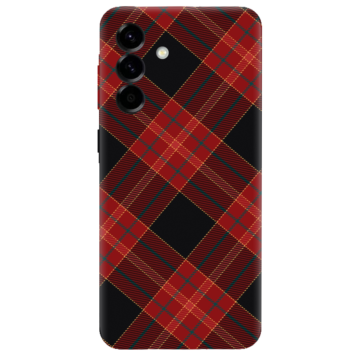 Чохол для Samsung Galaxy A57 5G прозорий Червоний тартан - фото 1 - Чохли для телефонів