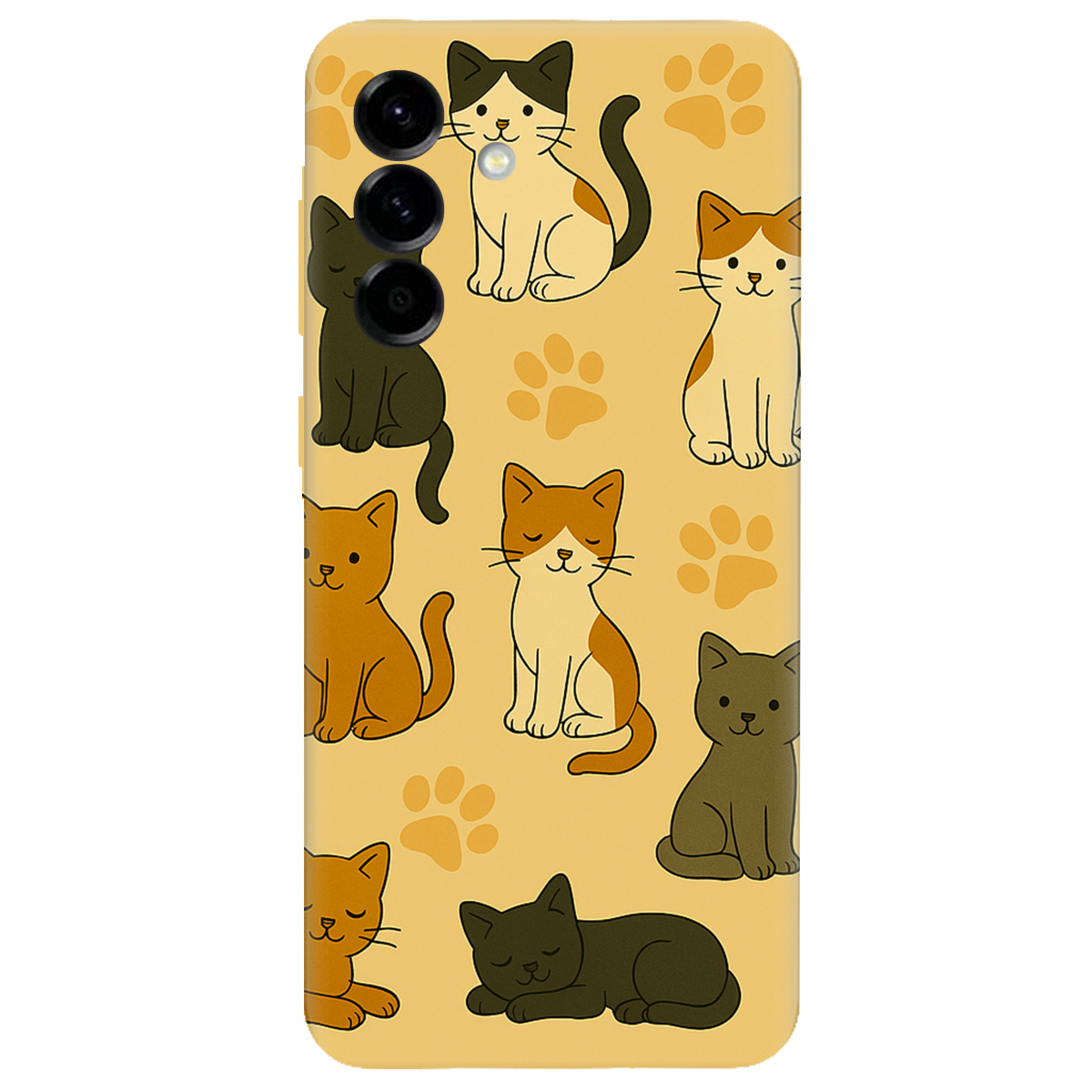 Чехол для Samsung Galaxy A57 5G прозрачный Милые котики - фото 1 - Чехлы для телефонов