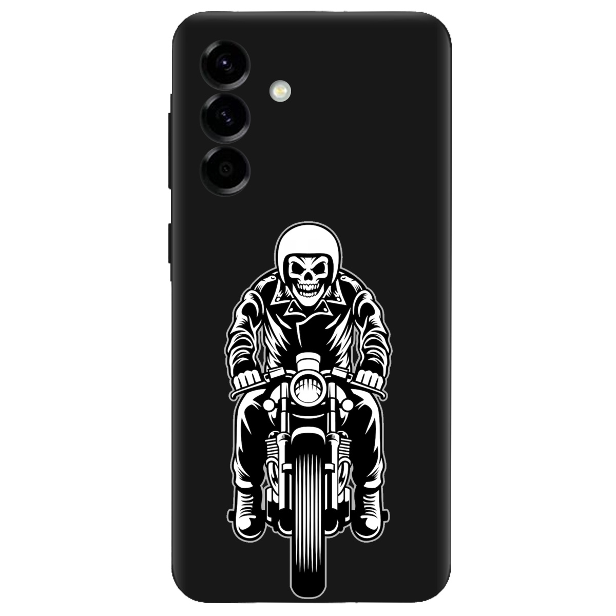 Чехол для Samsung Galaxy A57 5G черный матовый soft touch Ночной всадник - фото 1 - Чехлы для телефонов