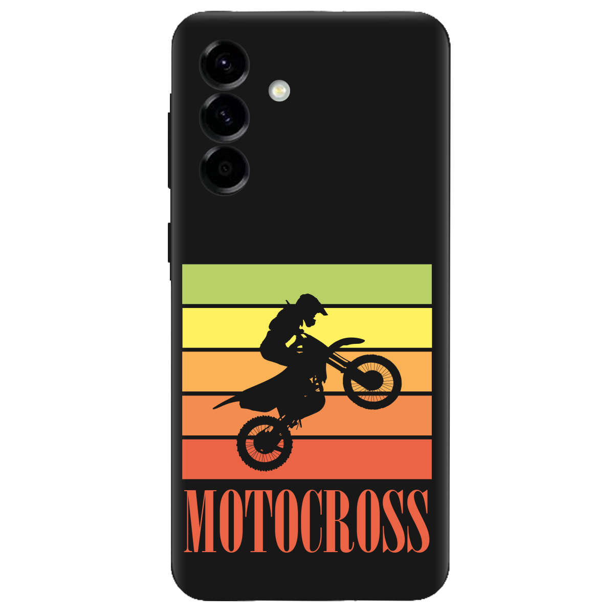 Чехол для Samsung Galaxy A57 5G черный матовый soft touch Motocross - фото 1 - Чехлы для телефонов