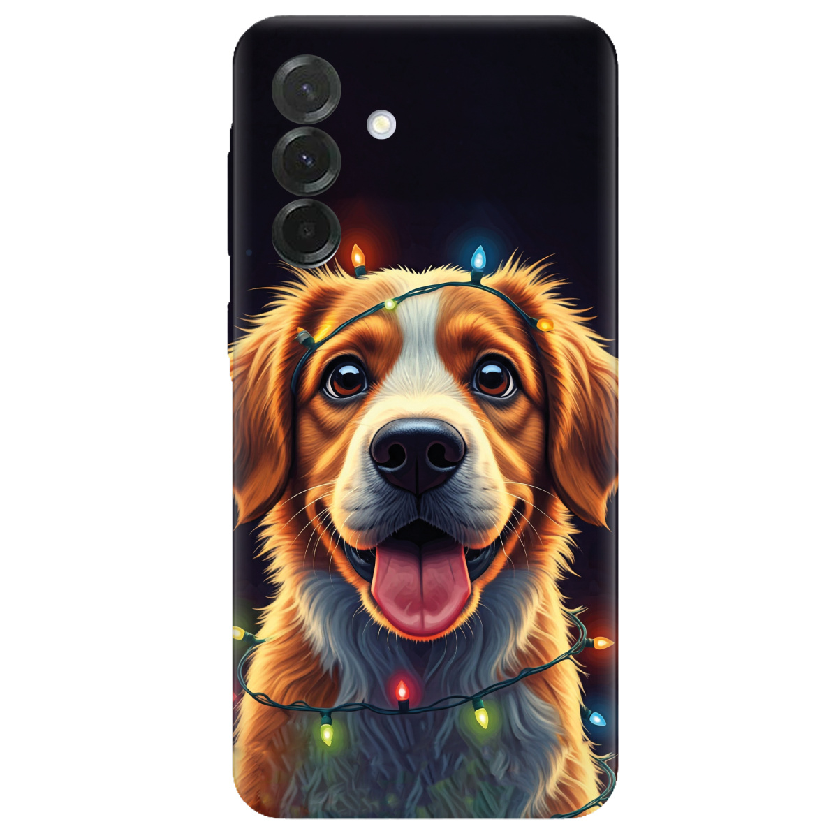 Чохол для Samsung Galaxy A37 5G прозорий Festive Pup - фото 1 - Чохли для телефонів