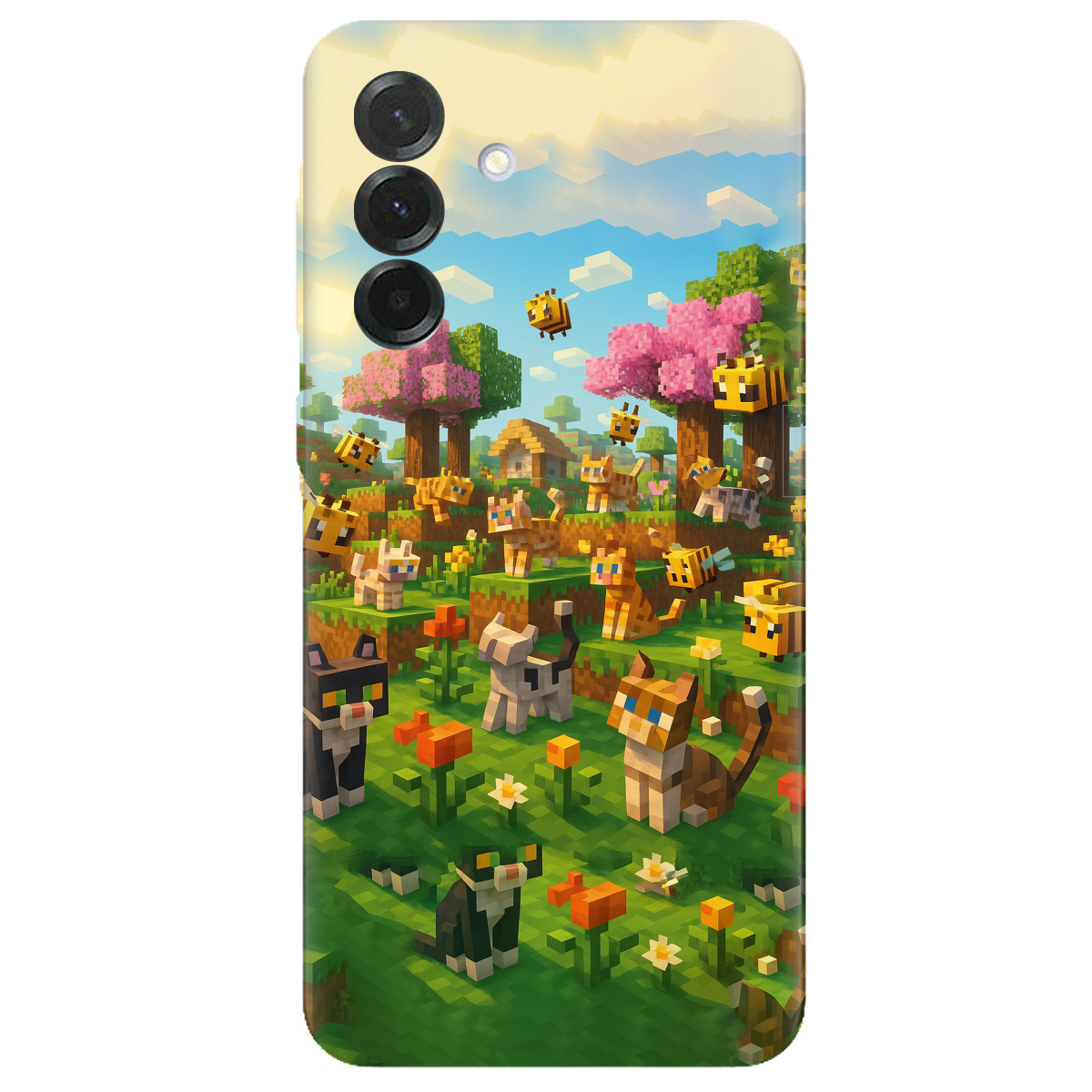 Чохол для Samsung Galaxy A37 5G прозорий Піксельні герої - фото 1 - Чохли для телефонів