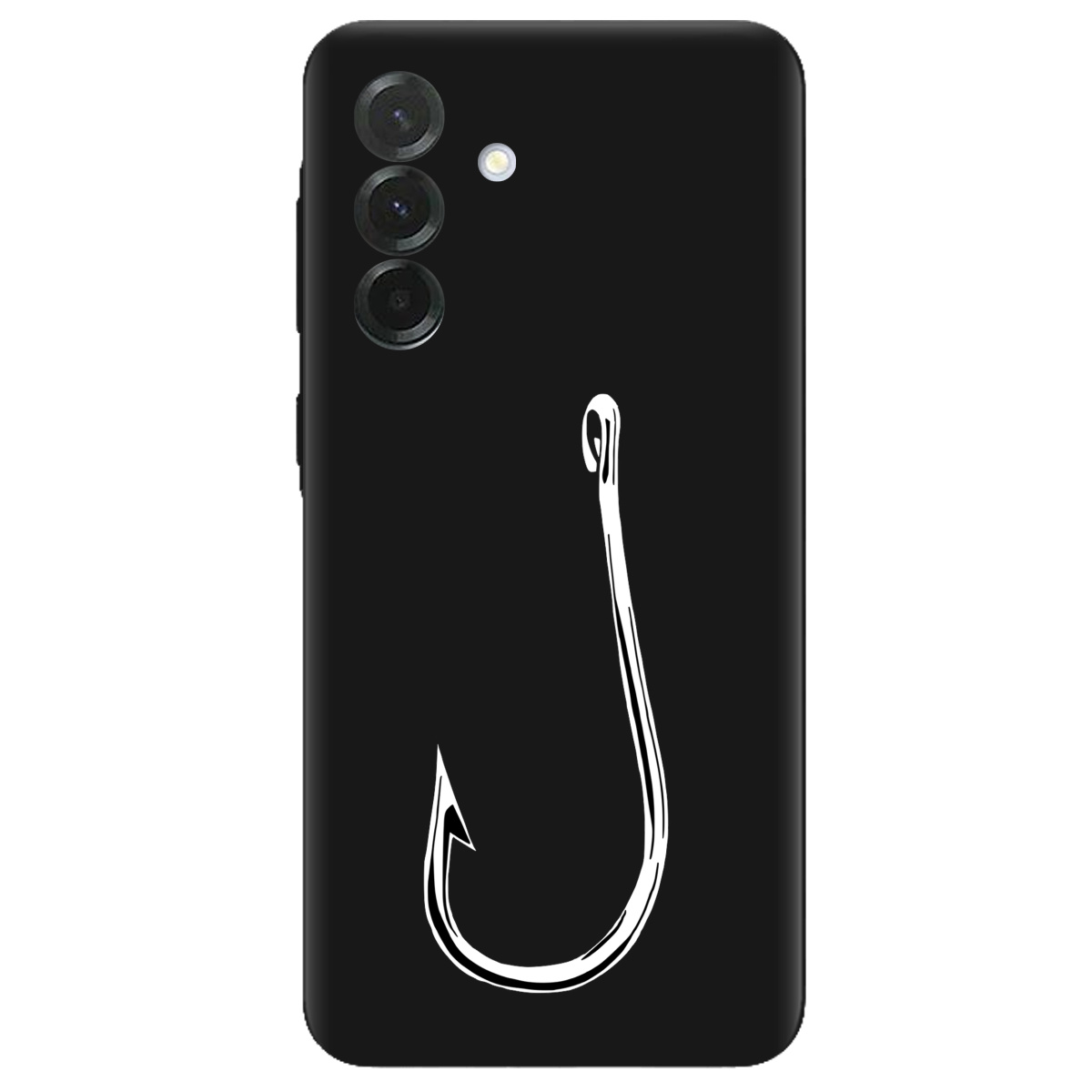 Чехол для Samsung Galaxy A37 5G черный матовый soft touch Щасливий гачок - фото 1 - Чехлы для телефонов