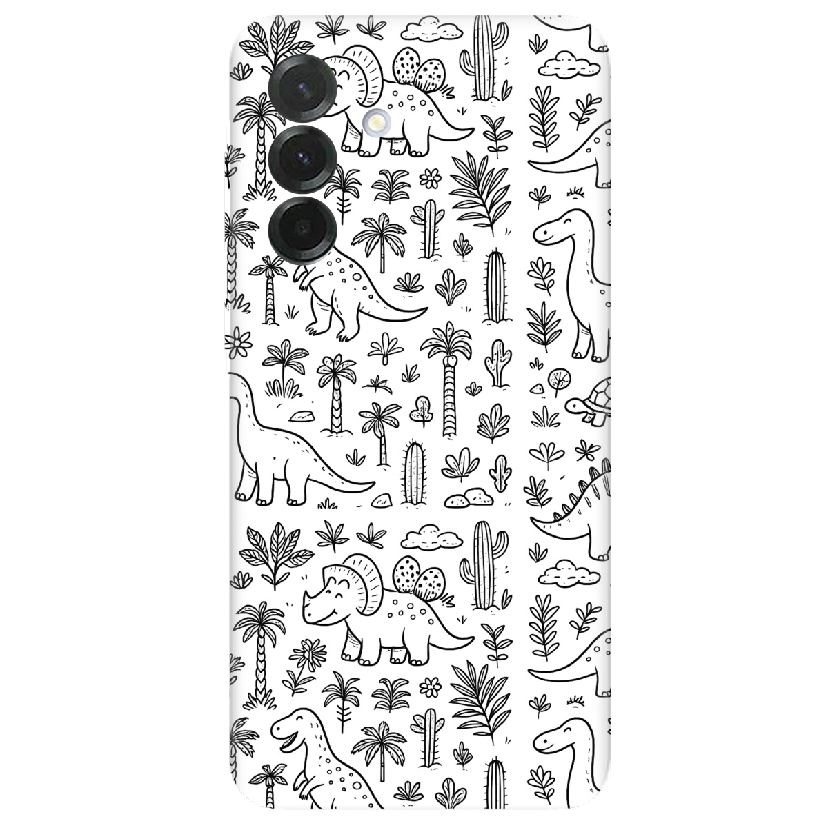 Чехол для Samsung Galaxy A37 5G прозрачный Милые динозавры - фото 1 - Чехлы для телефонов