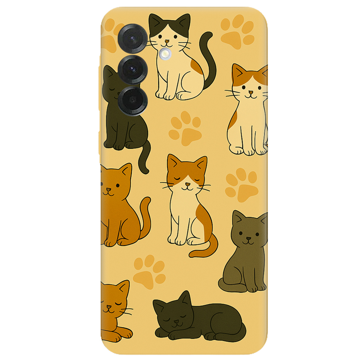 Чохол для Samsung Galaxy A37 5G прозорий Милі котики - фото 1 - Чохли для телефонів