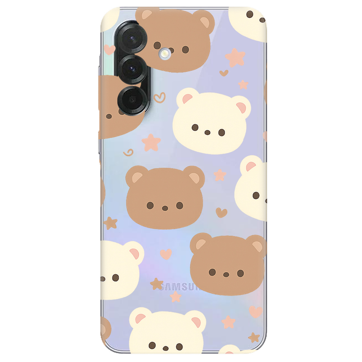 Чохол для Samsung Galaxy A37 5G прозорий Плюшеві ведмедики - фото 1 - Чохли для телефонів