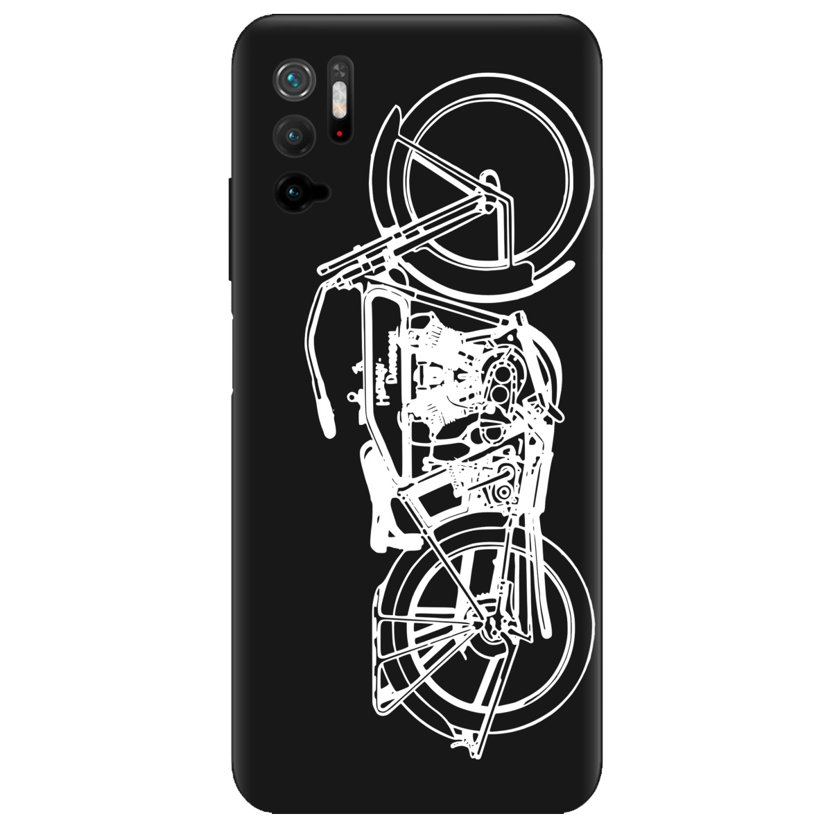 Чехол для Xiaomi Redmi Note 10 5G черный матовый soft touch Железная воля - фото 1 - Чехлы для телефонов